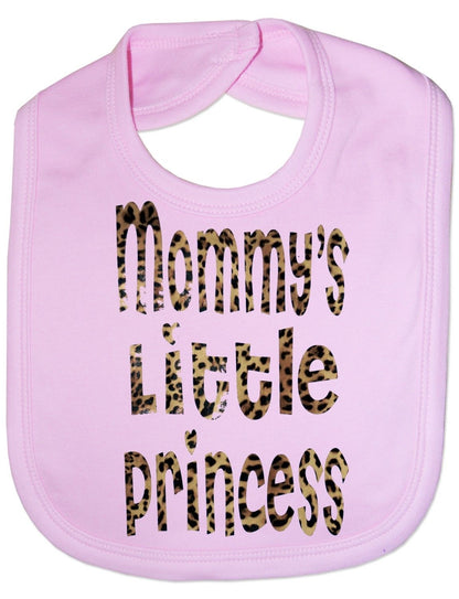 Mommy's Little Princess In Animal Print Baby Bib