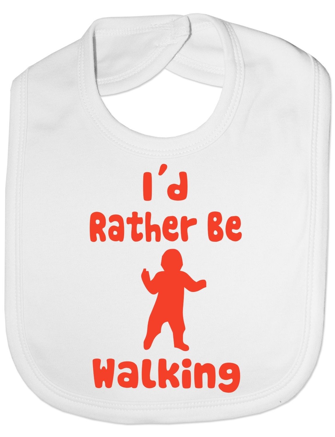I'd Rather Be Walking Baby Bib