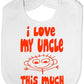 I Love My Uncle This Much Baby Bib