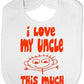 I Love My Uncle This Much Baby Bib