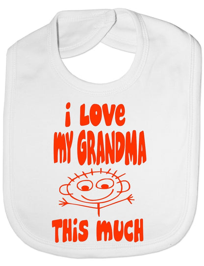 I Love My Grandma This Much Baby Bib