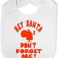 Hey Santa Don't Forget Me Baby Bib
