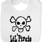 Lil' Pirate Skull & Crossbones Baby Bib