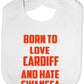 Born To Love Cardiff & Hate Swansea Baby Bib