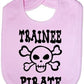 Trainee Pirate / Skull & Crossbones Babygrow Babies Bib