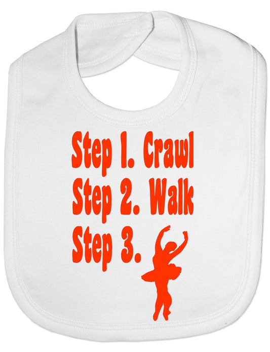 Steps To a Ballerina Baby Bib