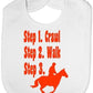Steps To a Horse Riding Baby Bib