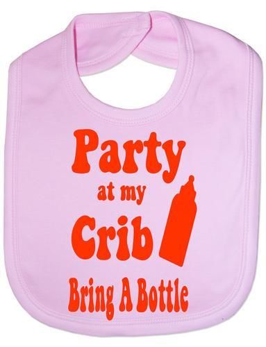 Party At My Crib Baby Bib
