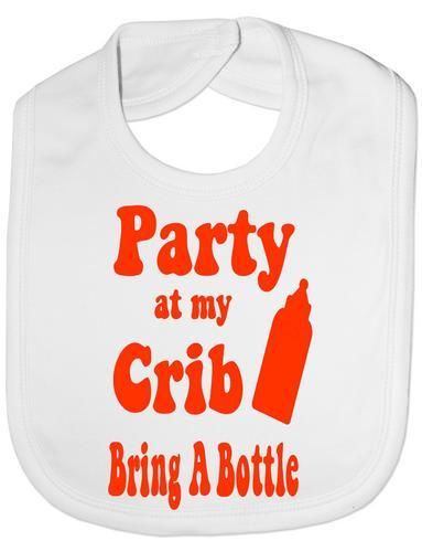 Party At My Crib Baby Bib
