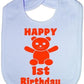 Happy 1st Birthday Baby Bib