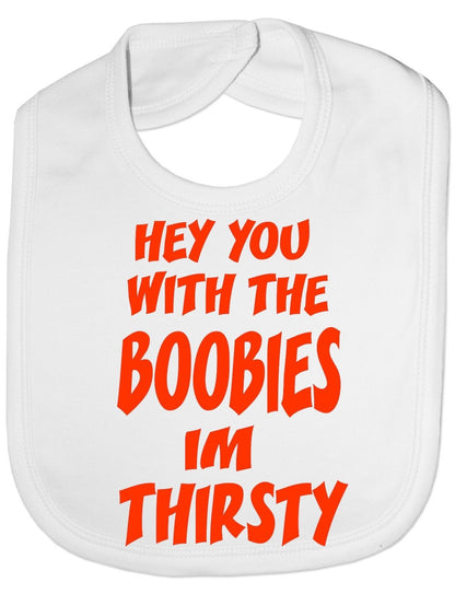 Hey You With The Boobies Baby Bib