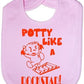 Potty Like A Rock Star Baby Bib