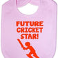 Future Cricket Star Baby Bib