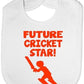 Future Cricket Star Baby Bib
