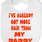 Got More Hair Than My Daddy Baby Bib