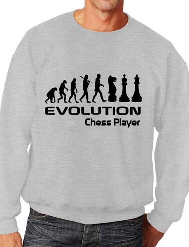 Evolution Of Chess Player Funny Adult Sweatshirt