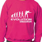 Evolution Of Snooker Player Funny Adult Sweatshirt