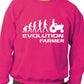 Evolution Of Farmer Farming Funny Adult Sweatshirt
