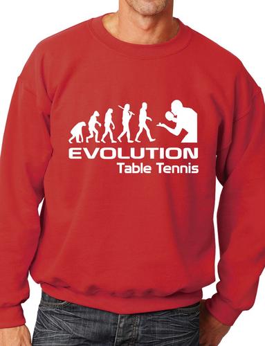 Evolution Of Table Tennis Funny Adult Sweatshirt