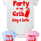 Party At My Crib Funny Baby Onesie Vest Babygrow