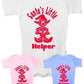 Santa'a Little Helper Funny Baby Onesie Babygrow