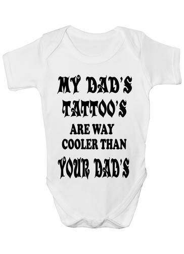 My Dad's Tattoo's Baby Onesie Vest Babygrow