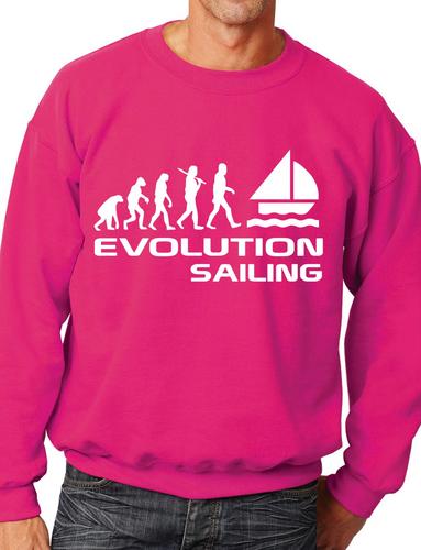 Evolution Of Sailing Funny Adult Sweatshirt