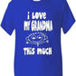 I Love My Grandma This Much Boys Girls T-Shirt