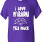 I Love My Grandma This Much Boys Girls T-Shirt