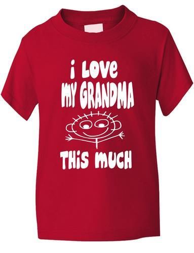 I Love My Grandma This Much Boys Girls T-Shirt