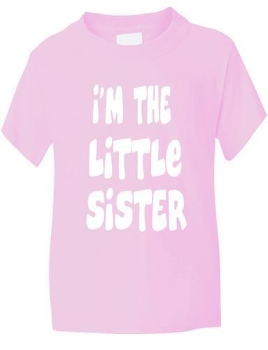 I'm The Little Sister Girls T-Shirt