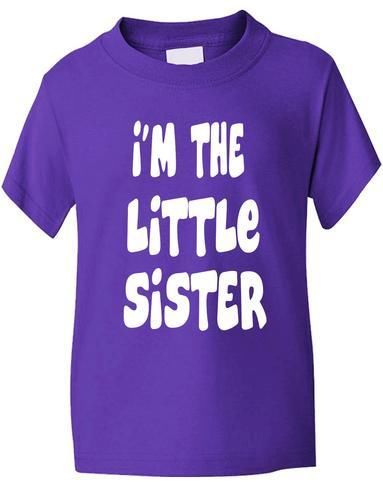I'm The Little Sister Girls T-Shirt