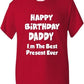 Happy Birthday Daddy Best Present Boys Girls T-Shirt