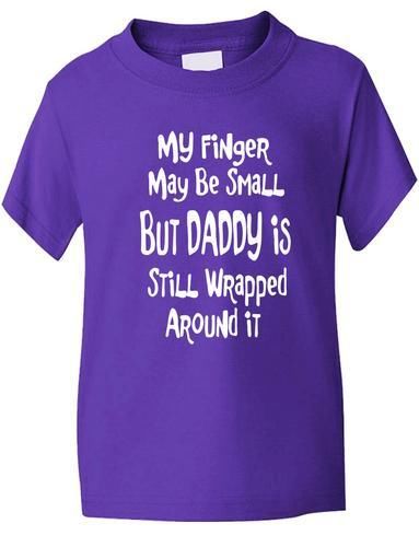 Finger May Be Small Dad Wrapped T-Shirt