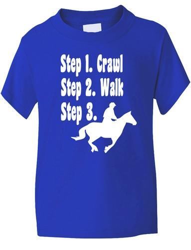 Steps To a Horse Rider T-Shirt Boys / Girls