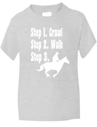 Steps To a Horse Rider T-Shirt Boys / Girls