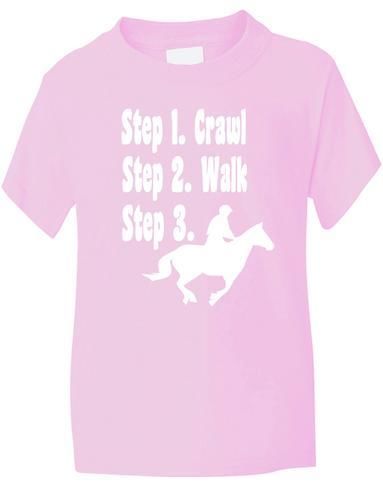 Steps To a Horse Rider T-Shirt Boys / Girls