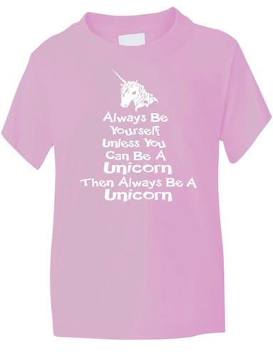 Always Be Yourself Unicorn Girls T-Shirt