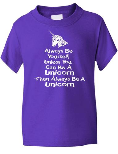 Always Be Yourself Unicorn Girls T-Shirt