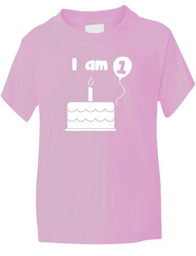 I Am 1 One Birthday Age Kids T-Shirt