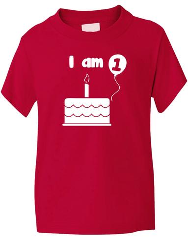 I Am 1 One Birthday Age Kids T-Shirt