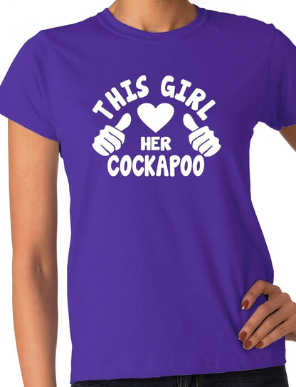 This Girl Loves Her Cockapoo Dog Ladies T-shirt