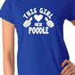 This Girl Loves Her Poodle Dog Ladies T-shirt