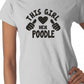 This Girl Loves Her Poodle Dog Ladies T-shirt