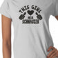 This Girl Loves Her Schnauzer Dog Ladies T-shirt