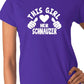 This Girl Loves Her Schnauzer Dog Ladies T-shirt
