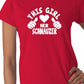 This Girl Loves Her Schnauzer Dog Ladies T-shirt