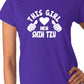 This Girl Loves Her Shih Tzu Dog Ladies T-shirt