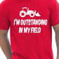 I'm Outstanding In My Field Farmer T-Shirt