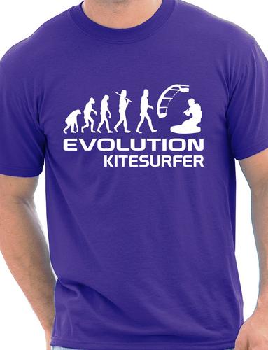 Evolution Of Kitesurfer Surfing T-Shirt